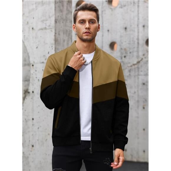 Womens Lightweight Pullover Jacket Long Sleeve Zip Up Casual Spring Fall Sweater - Picture 2 of 7